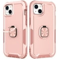 thumbnail image 2 of Nalacover For iPhone 14 Plus Slim Case,Luxury Hybrid Hard PC and TPU Rugged Bumper 3-In-1 Rotatable Magnetic Ring Kickstand Four Corner Guard Shockproof Anti-Scratch Back Phone Cover.Rosegold, 2 of 12
