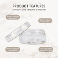 thumbnail image 3 of 5g/5ml High Quality Acrylic Leak Proof Clear Container Jars (200 Jars), 3 of 11