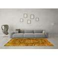 thumbnail image 3 of Ahgly Company Machine Washable Indoor Rectangle Persian Yellow Traditional Area Rugs, 3' x 5', 3 of 4