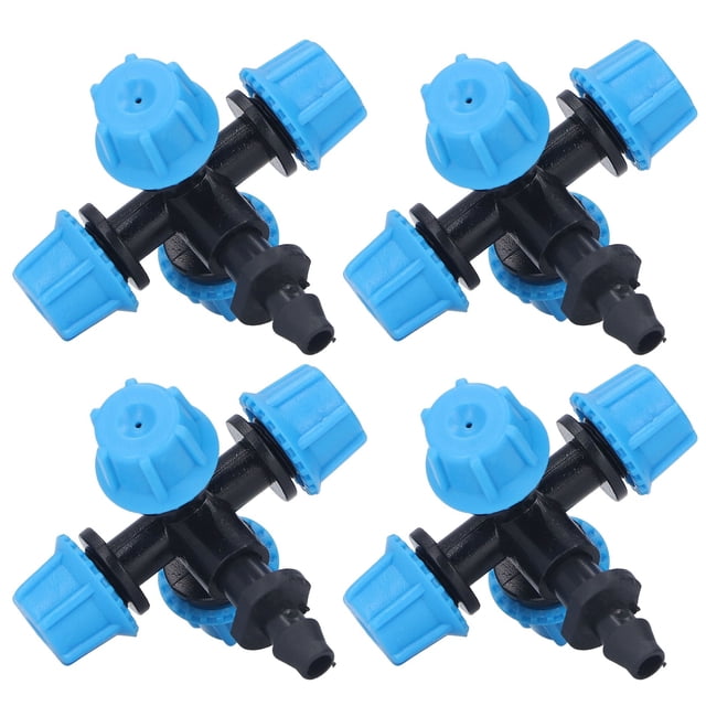Cross Misting Sprinkler, Cross Spray Nozzle Water Evenly Cooling Easy To Install Four Water Outlets For Farmland