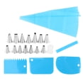 thumbnail image 4 of 20Pcs Cake Baking Decorating Kit Set Piping Nozzles Cream Squeeze Bag Tool, 4 of 11