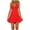 C1-Red937, variant on Lace Bust Mini Dress For Women Tiered Ruffle Hem Slim Waist Vacation Party Sundress