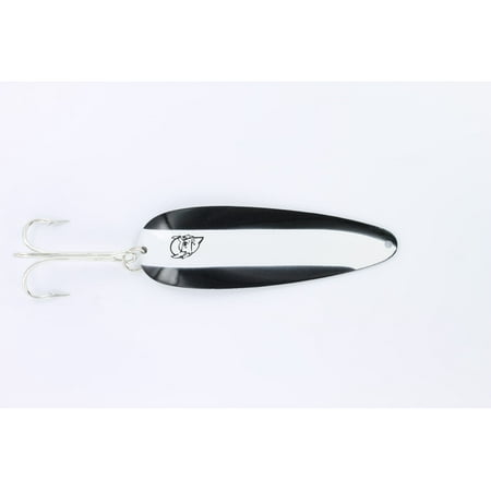 Dardevle Troll Devle Hd Spoon 4 1/2in 1 1/2oz Black/White Stripe Nickel Back
