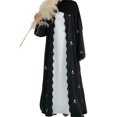 thumbnail image 1 of Musulmán Suelto Burqa Frente Open Owavy Abaya Women Turquía Modesta Rata (s) Negra, 1 of 9