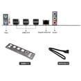 thumbnail image 3 of Placa Base X99E + CPU E5 2676 V3 + Soporte de Grasa Térmica 4 RAM DDR4 RECC Tarjeta LAN Gigabit PCIEX16 NVMe Placa Base de Escritorio, 3 of 5