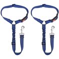 thumbnail image 1 of 2Pcs Headrest Dog Car Seat Belt Adjustable Durable Safety Harness Restraint, 1 of 3