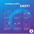thumbnail image 3 of Pack of 9 Refill Liners Compatible with Dekor Plus Pails, 30% Thicker, Leak-Proof, Powder Scent, 3 of 7