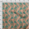 thumbnail image 2 of oneOone Cotton Poplin Fabric Leaves|Floral & Paisley Block Decor Fabric Printed BTY 56 Inch Wide, 2 of 4