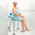 thumbnail image 2 of Moxufan Shower Chair for Inside Shower,Heavy Duty Bath Chair with Detachable Handrail,Elderly Disabled Shower Stool,Height Adjustable Shower Bench,E-1, 2 of 16
