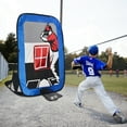 thumbnail image 2 of Gagalileo Baseball Softball Pitching Hitting Net 5.5x4FT with Strike Zone, 2 of 8