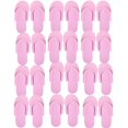 thumbnail image 1 of Pantuflas de pedicura desechables de color caqui, 12 pares, rosas, 1 of 8