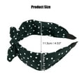 thumbnail image 2 of Unique Bargains 1 Pcs Hairband for Women Bowknot Headband with Bunny Ears Green 2.17 Inch Wide, 2 of 7