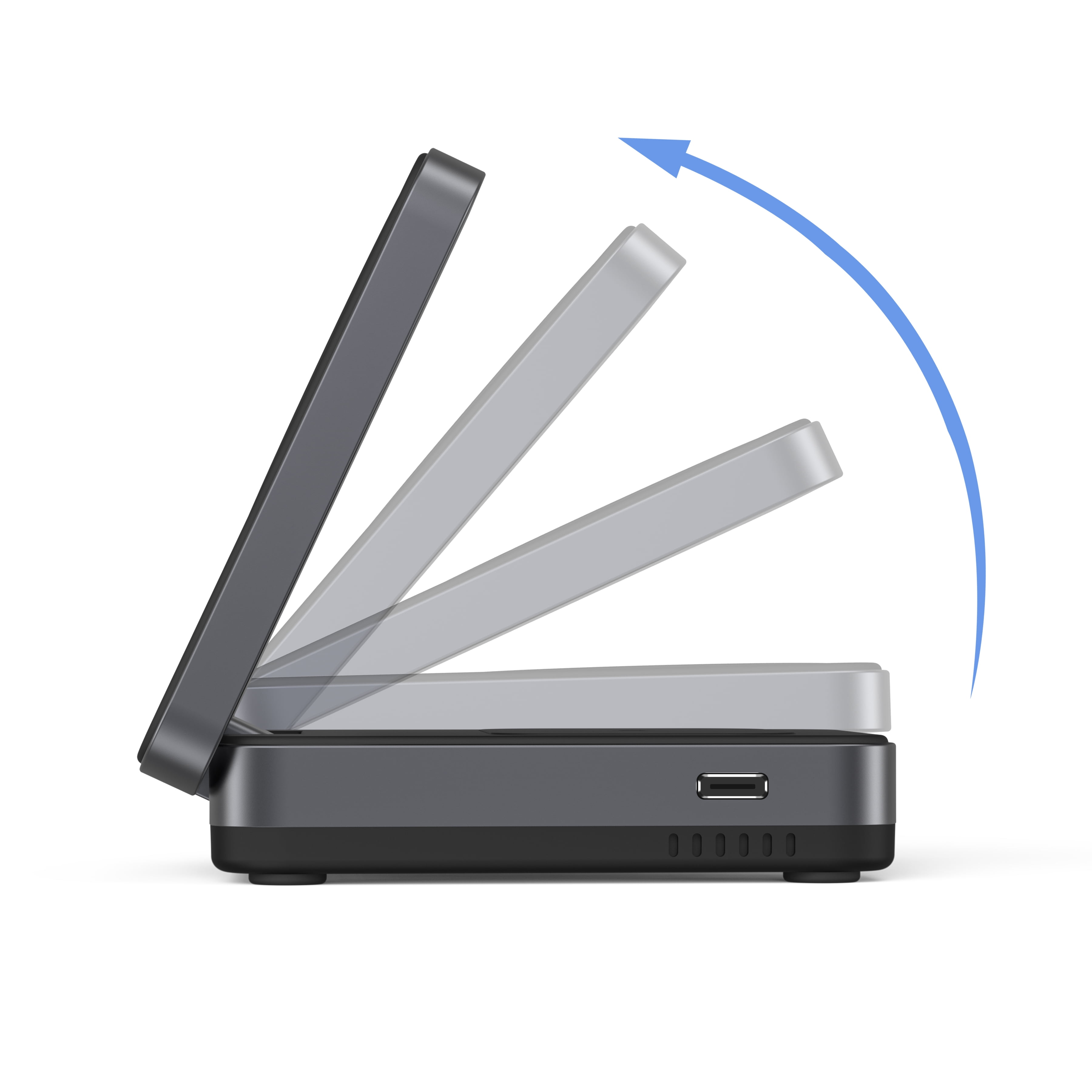 TAOHAI 3-in-1 Wireless Magnetic Charging Station for iPhone 16/15/14, Black,  Station with Charging Cable