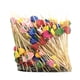 thumbnail image 2 of 100 paquetes de púas de cóctel de 4,7 pulgadas, púas de frutas, palillos de dientes de bambú para bodas, fiestas de cumpleaños, suministros de playa, 2 of 8