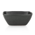 thumbnail image 2 of Stone Lain Olivia Stoneware Bowl Replacement Set, Black with Embossed Basket Weave, 2 of 3