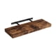 thumbnail image 1 of Estantes flotantes de pared Estante de madera de pared Diseño rústico decorativo Marrón, 1 of 9