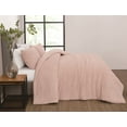 thumbnail image 5 of Brooklyn Loom Oversized Marshmallow Plush 100% Microfiber Polyester Blush 3-Piece Queen Comforter Set, Solid Casual themed, Adult Bedding, OEKO-TEX Certified, 5 of 10