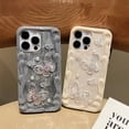 thumbnail image 3 of Compatible with iPhone Case,Cute Elegance Glitter Butterfly Pattern Silicone [ Drop&Full Body Protection] Shockproof Cover Phone Case (Grey,iPhone 13 Pro Max), 3 of 5