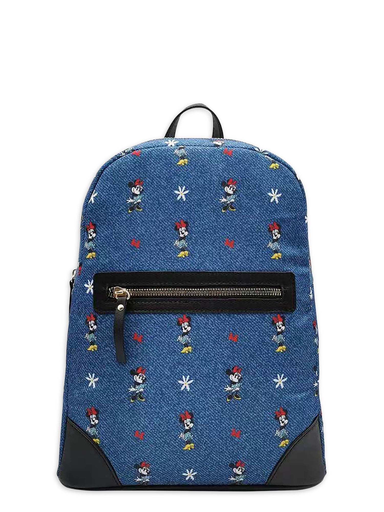 Disney Minnie Mouse Women's Denim All over Print Mini Backpack