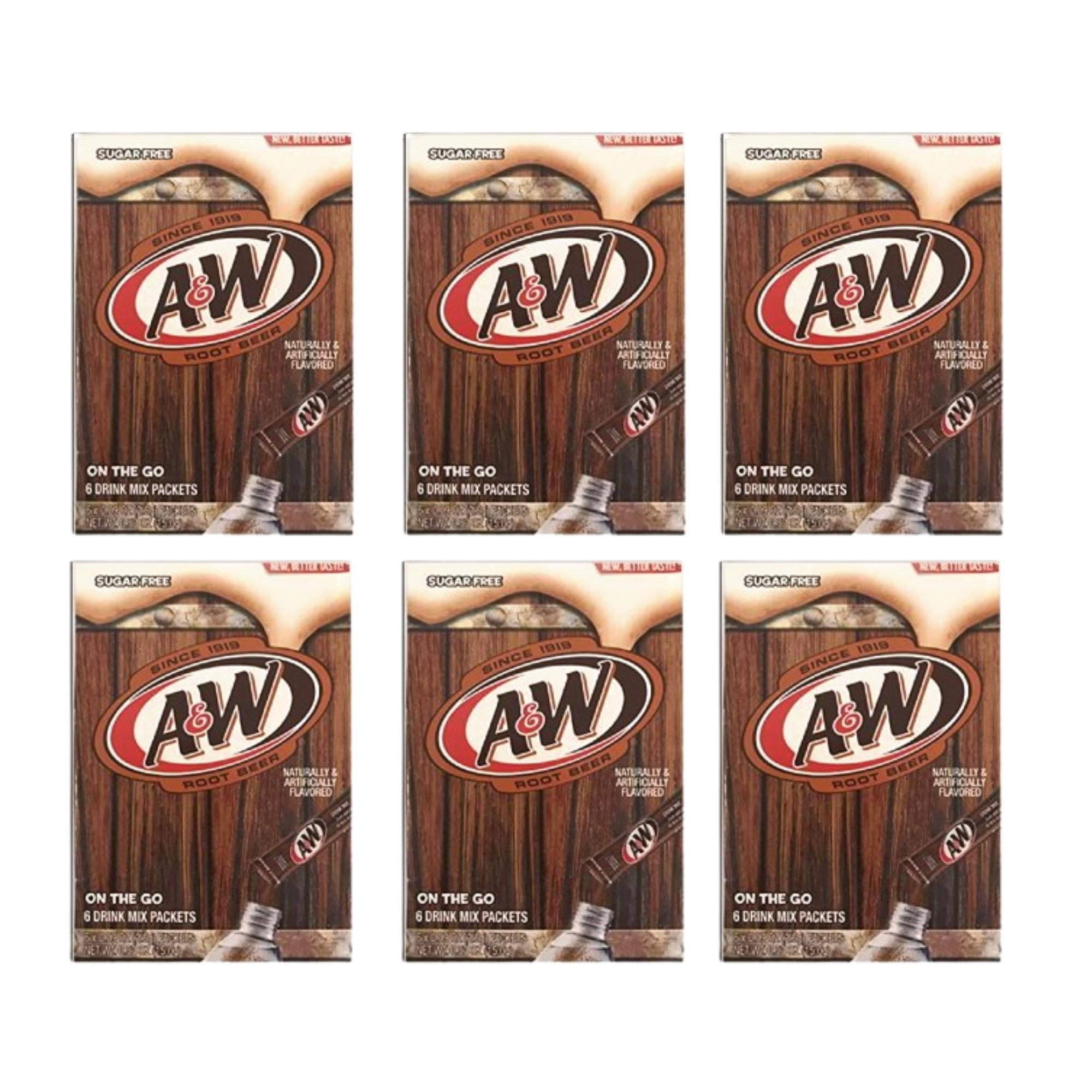 NS A&W Root Beer Caffeine/ SugarFree NonCarbonated Soda Pop Classic OntheGo Water Drink Mix