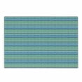 thumbnail image 1 of Vintage Stripe Cutting Board, Grunge Funny Horizontal Stripes in Green and Blue Tones Pattern, Decorative Tempered Glass Cutting and Serving Board, in 3 Sizes, by Ambesonne, 1 of 2