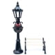 thumbnail image 1 of Lot de 2 lampadaires miniatures de Noël, banc de parc, modèle de lampadaire, maison de poupée, village de Noël, allée, jardin féérique, accessoires, 1 of 4