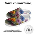 thumbnail image 6 of Goofa Colorful Wildflower Meadow Print Womens Mens Cotton Lightweight House Slippers , Washable Home Slippers,Indoor Comfy Bedroom Cozy Slippers-40/41, 6 of 7