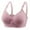 Pink, variant on SCSAlgin Womens Sexy No Ring Bra Thin Cotton Up Full Coverage Cup Underwear Medium Support Sports Lingerie