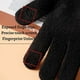 thumbnail image 3 of Guantes de invierno para mujer, cálidos guantes de punto de lana elásticos sin dedos con dedos para pantalla táctil 1107, 3 of 5