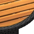 thumbnail image 5 of vidaXL 3 Piece Garden Bistro Set Poly Rattan Black, 5 of 5