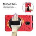 thumbnail image 6 of XYX Case for Samsung Galaxy Tab Active 2 8.0 inch SM-T395 with 360 Degree Rotating, Hand Strap, Shoulder Strap, Red, 6 of 7