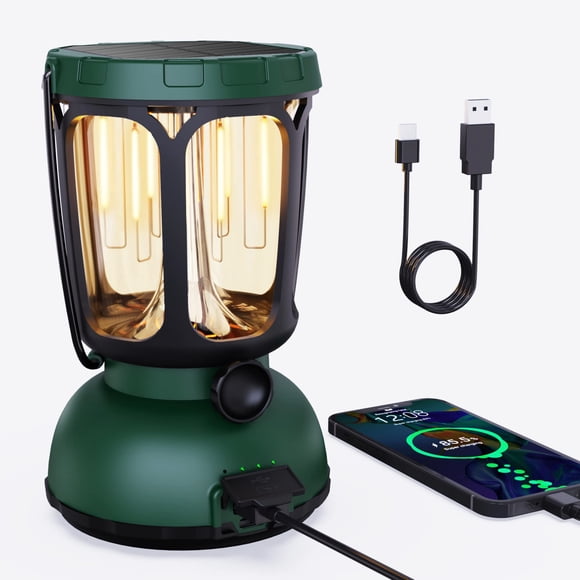 Linterna Eléctrica Raynic 650LM Recargable Solar con Manivela Manual