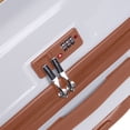 thumbnail image 3 of Maleta Mediana de Viaje ROLLWAY con Candado TSA 24 Pulgadas Equipaje con Ruedas Blanca c/ Cafe, 3 of 4