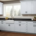 thumbnail image 3 of 6 Inch Narrow Solid Wood 5-Drawer Assembled Kitchen Base Cabinet, Spice Organizer ,White H34.5 x D24, 3 of 7