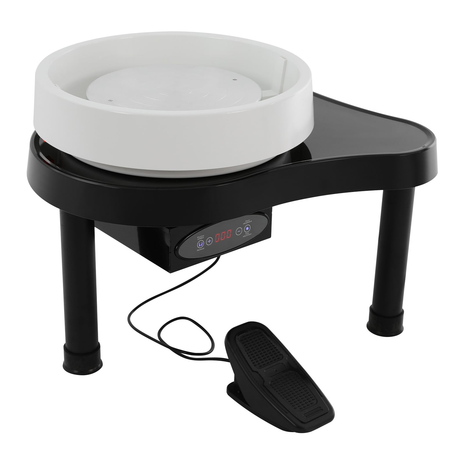 Pottery Wheel 12.6in/32cm Ceramic Wheel Machine Clay Forming DIY Art Craft Black