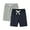 Navy and Gray, variant on LittleSpring Little Boys Athletic Shorts Summer Drawstring Pull on Cotton Sweat Shorts with Pockets Terry Pink 5T