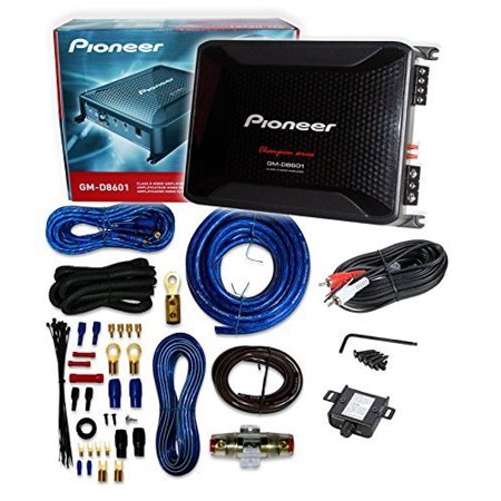Pioneer GM-D8601 4 Gauge 1600W Monoblock Class-D Car Amplifier + Amplifier Wiring Kit**