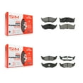 thumbnail image 1 of SIM Front Rear Semi-Metallic Brake Pads Kit for Car Chrysler Intrepid Dodge Concorde 300M LHS Eagle Vision New Yorker KSM-100269, 1 of 8