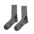 thumbnail image 2 of IDALL Mens Socks,Hiking Socks Men's Socks Wicking Sweat Breathable Casual Sports Mid Tube Socks Thigh High Socks,Boot Socks Dark Gray, 2 of 3