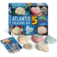thumbnail image 1 of Pirate Treasures Dig Kit with 5 Bricks Digging Tools STEM Archaeology Paleontology Educational Science Christmas Birthday Gift for Students, 1 of 5