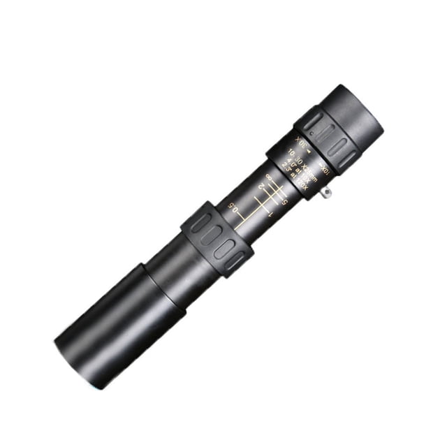 Telescopio monocular portátil Fnyoxu 4K 10-30X25 mm con superteleobjetivo y zoom (negro)