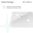 thumbnail image 6 of Plaisir 18 x 11 Ceramic Wall Hung Sink with Left Side Faucet Mount, 6 of 8