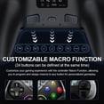 thumbnail image 6 of LED Wireless Controller for P5 PC, Bluetooth Controller with Turbo, Macro, Dynamic Vibration, 6-Axis Motion Control, 3.5mm Audio Jack, 1000mAh Battery, Speaker-White, 6 of 10