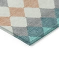 thumbnail image 4 of Addison Rugs Chantille Indoor/Outdoor Transitional Geometric Teal Washable Rectangle Rug, 9' x 12', 4 of 6