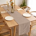 thumbnail image 3 of Table Runner 36 Inches Long for Kitchen Dining, Beige Solid Color Dresser Scarf Farmhouse, Dining Table Decorations for Wedding/Parties, Aesthetics Contemporary Luxury 13 x 36 In, 3 of 8