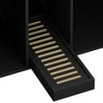 thumbnail image 3 of NARTRU 43.3" Wooden Cat Litter Box Enclosure with Litter Filter, Black, 3 of 8