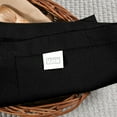 thumbnail image 6 of Twiny Threads Set of 4 Hemstitch Reusable Cloth Dinner Napkins - Black, 6 of 6