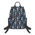 thumbnail image 2 of Naloa Space Dog Print Lightweight DayBackpack Suitable for school, work, shopping, travel, etc., 2 of 5
