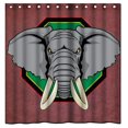 thumbnail image 2 of HelloDecor Cartoon Elephant Shower Curtain Polyester Fabric Bathroom Decorative Curtain Size 60x72 Inches, 2 of 3