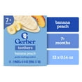 thumbnail image 3 of (2 pack) Gerber Snacks for Baby Teethers, Banana Peach, 1.7 oz Box (12 Pack), 3 of 16